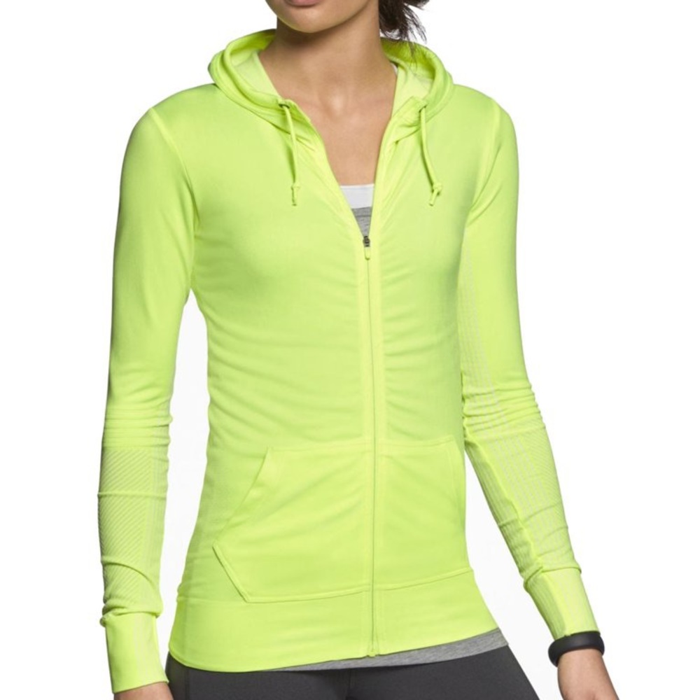 Nike Dri-Fit Long-Sleeve Full-Zip Training Hoodie | Size: M | Color: Volt